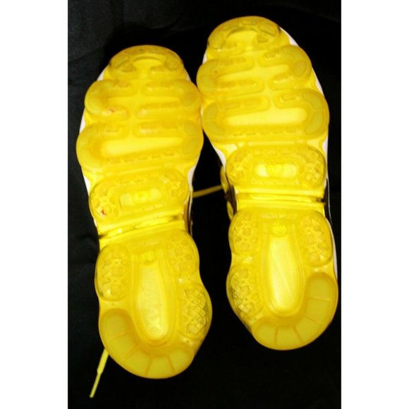 NIke Vapormax Air Plus Yellow Gold Womens 5.5 Sneakers Lace Up Athletic Shoes - Picture 8 of 10